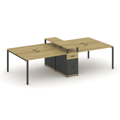 Бенч-система на 4 места с 1 опорной тумбой Concept CN.DRS-438 фото 4