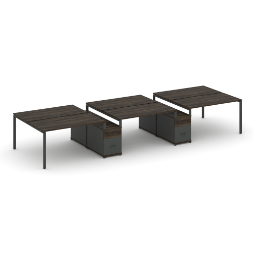 Бенч-система на 6 мест с 2 опорными тумбами Concept CN.DRS-340 фото 3