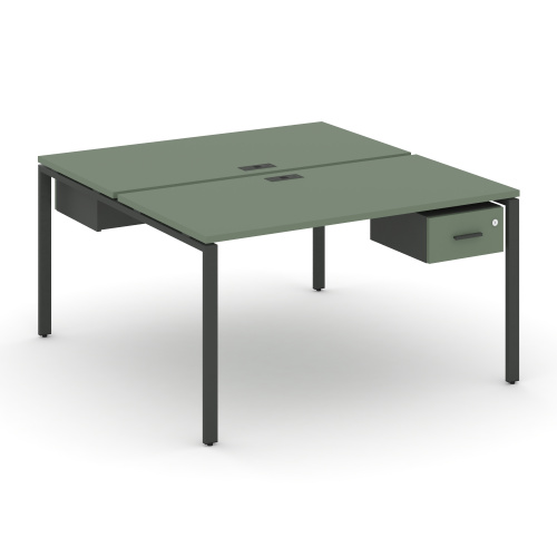 Бенч-система на 2 места с подвесными тумбами Concept CN.DRS-109 фото 2