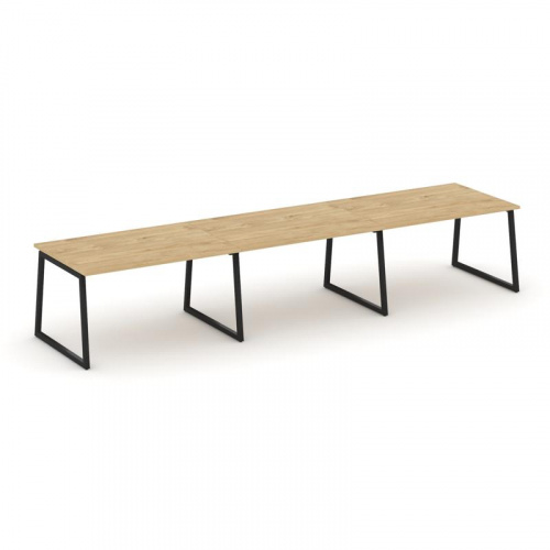 Style Project Стол переговорный SN-4T1.SPRG-022.3 Акация Лорка/Металл Антрацит 3540*980*750