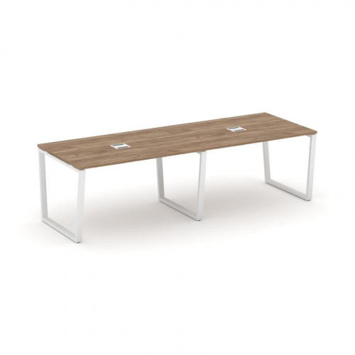 Style Project Стол переговорный SN-6T2.SPRG-014 Акация Лорка/Металл Антрацит/Заглушка Металл Антраци фото 11