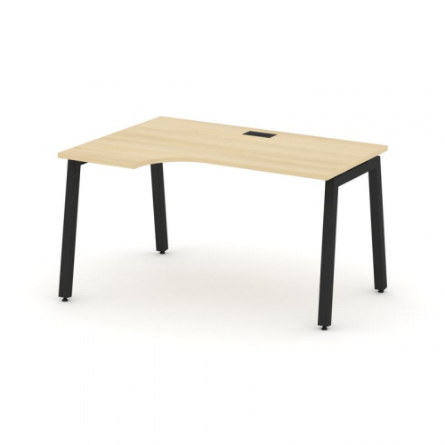 Style Project Стол рабочий эргоном. SN-5A.SPA-002(L) Дуб Табак/Металл Антрацит 1580*600/980*750 фото 5