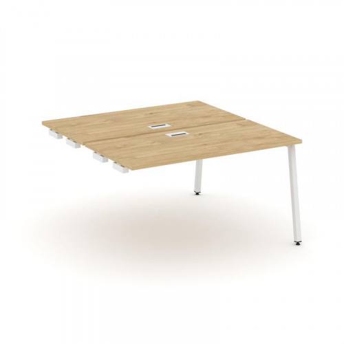 Style Project Стол-приставка к опор. элем. SN-4A.DPRS-011 Дуб Наварра/Металл Белый 980*1432*750 фото 23