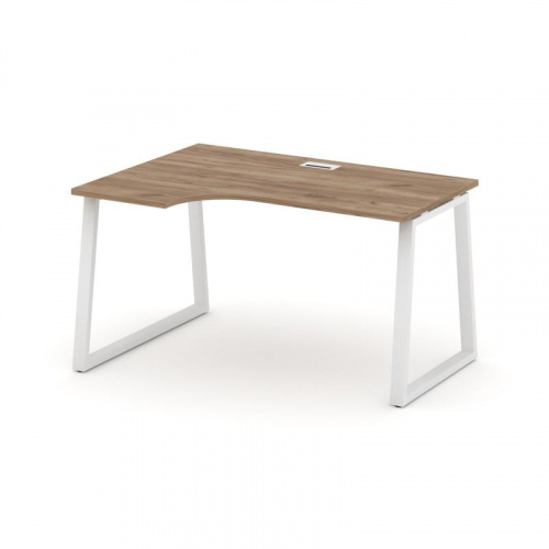 Style Project Стол рабочий эргоном. SN-6T1.SPA-001(L) Акация Лорка/Металл Антрацит/Заглушка Пластик фото 11