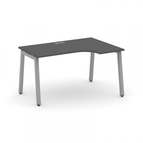 Style Project Стол рабочий эргоном. SN-5A.SPA-021(R) Тиквуд Светлый/Металл Антрацит 1380*800/980*750 фото 3