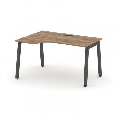 Style Project Стол рабочий эргоном. SN-5A.SPA-002(L) Дуб Табак/Металл Антрацит 1580*600/980*750 фото 28