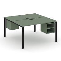 Бенч-система на 2 места с подвесными тумбами Concept CN.DRS-107