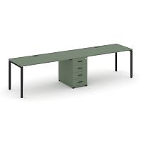 Бенч-система на 2 места с 1 опорной тумбой Concept CN.ORS-402