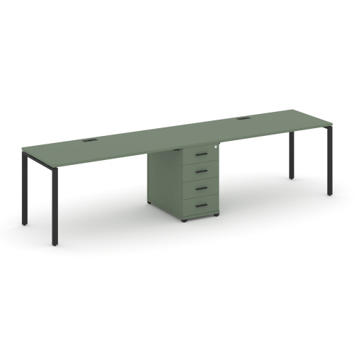 Бенч-система на 2 места с 1 опорной тумбой Concept CN.ORS-404