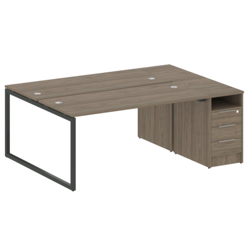 Бенч-система с тумбой на О-обр. м/к Metal System Quattro 40БО.РС-СТП-2.4