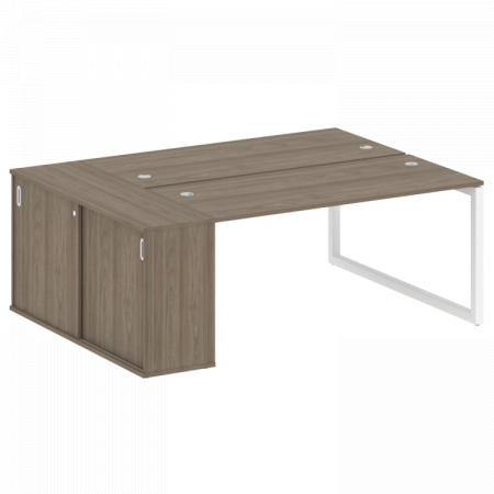 Бенч-система с шкафом-купе на О-обр. м/к Metal System Quattro 50БО.РС-СШК-1.4