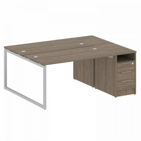 Бенч-система с тумбой на О-обр. м/к Metal System Quattro 40БО.РС-СТП-2.3